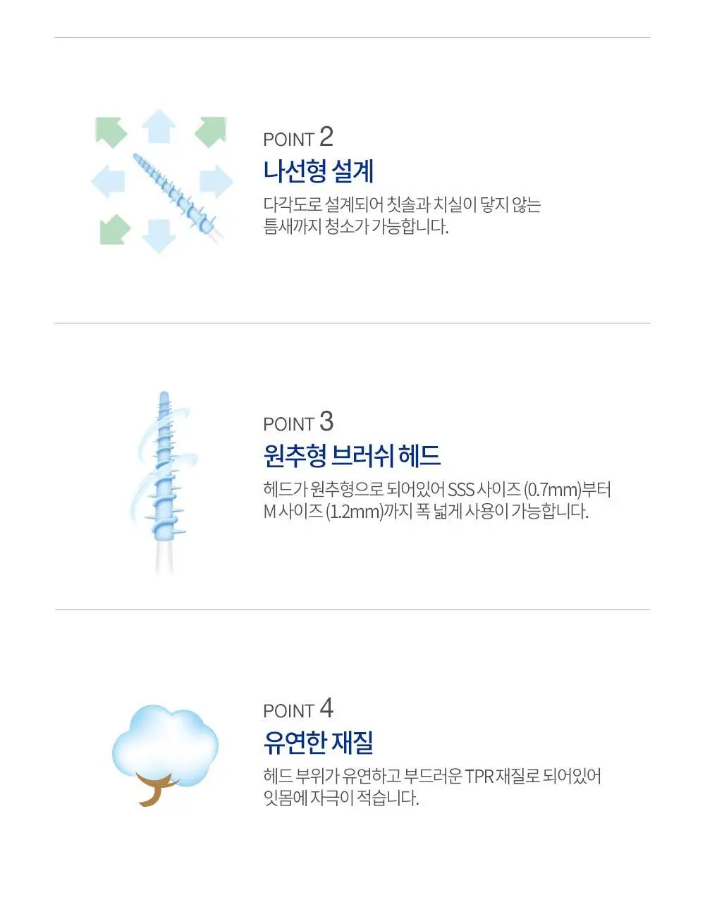 [NEW/휴대용케이스증정] 3M 소프트 치간 칫솔 60입 상세페이지 4